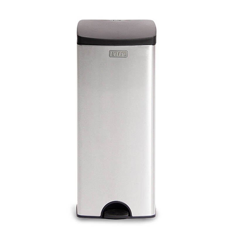 Thùng Rác inox Fitis Premium 22L - Vuông đạp cao - 3 Màu (Inox mờ, Trắng, Đen) - SPL1-901, SPL1-904, SPL1-903 image number null